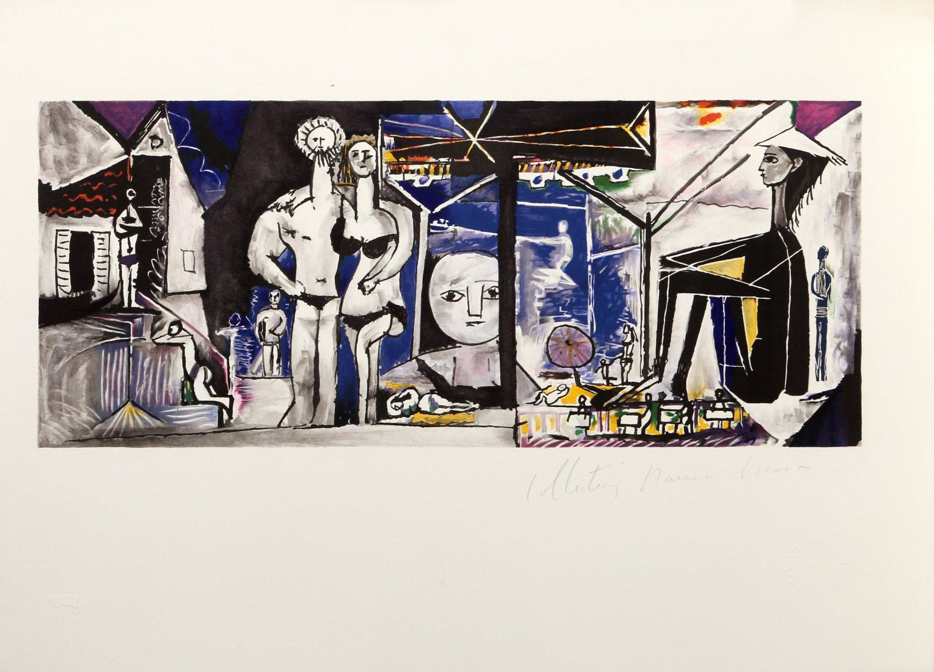 Pablo Picasso, Jeux De Plage, Lithographie Auf Arches Papier von rogallery