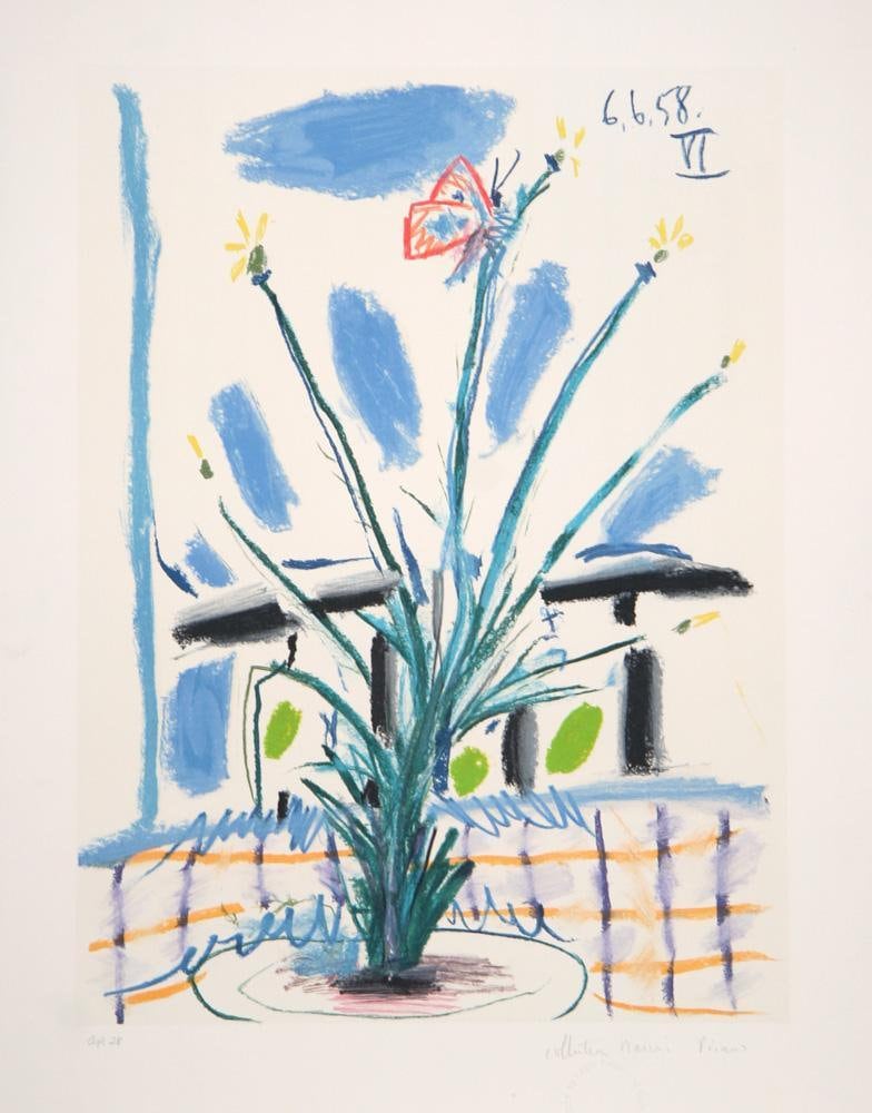 Pablo Picasso, Le Bouquet, Lithographie Auf Arches Papier von rogallery