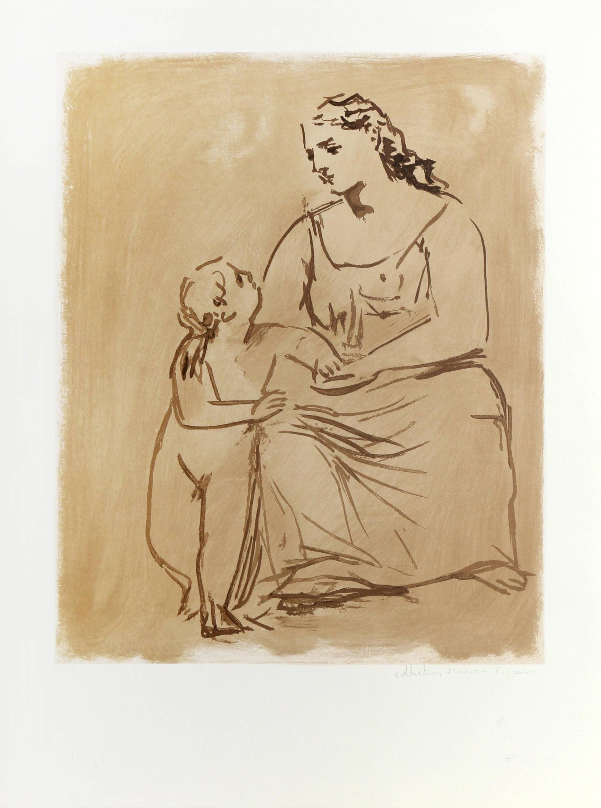 Pablo Picasso, Maternité, Lithographie Auf Arches Papier von rogallery