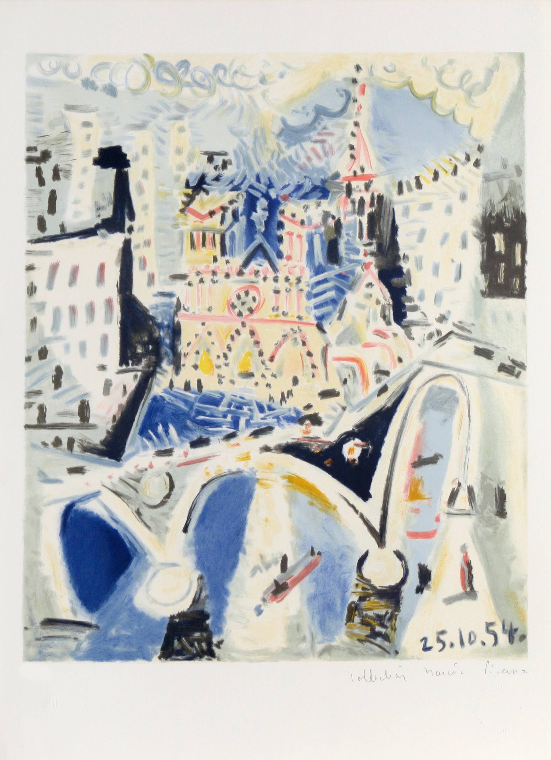 Pablo Picasso, Notre Dame, Lithographie Auf Arches Papier von rogallery