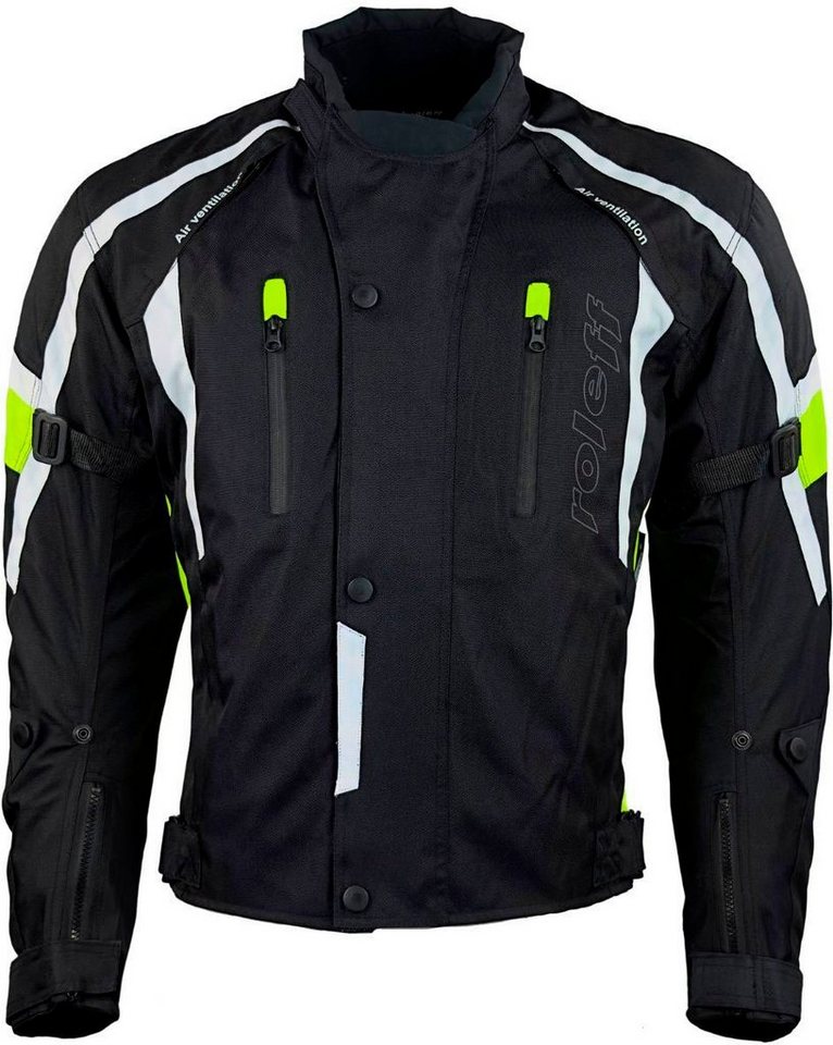 roleff Motorradjacke Ancona Mit Sicherheitsstreifen von roleff