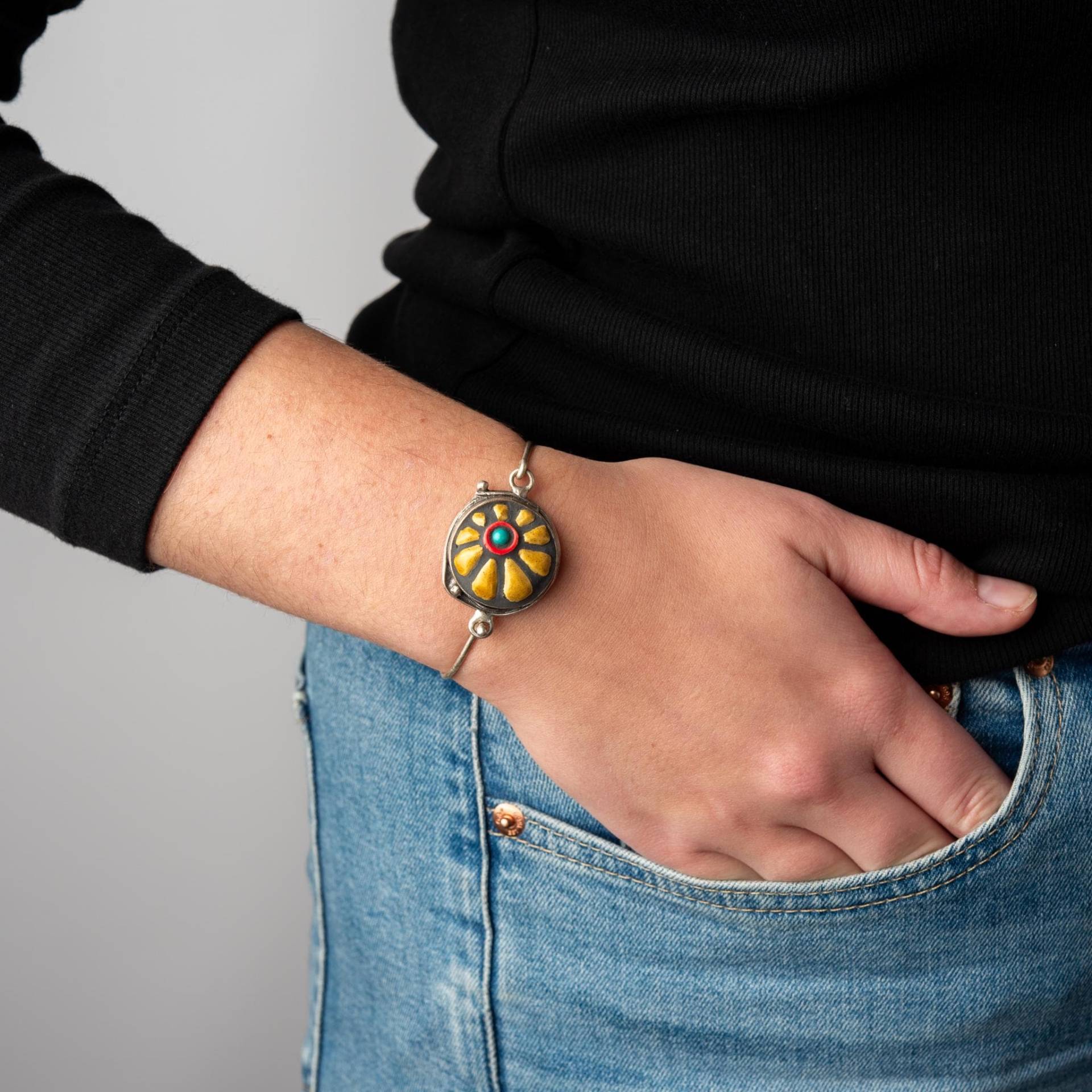 Gelbes Daisy Armband, Boho Schmuck - Made To Order Von Romy Und Clare Gelbes Daisy Armband, Boho Schmuck - Made To Order Von Romy Und Clare von romyandclare