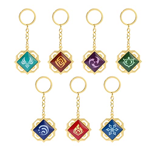 rongji jewelry Genshin Vision uminöse Schlüsselanhänger, Hot Game Project Cosplay Anhänger Schlüsselanhänger Zubehör, Liyue-set, Medium rongji jewelry Genshin Vision uminöse Schlüsselanhänger, Hot Game Project Cosplay Anhänger Schlüsselanhänger Zubehör, Liyue-set, Medium von rongji jewelry