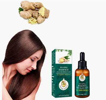 Ginger Hair Growth Spray, Ginger Hair Nourishing Solution, Herbal Hair Growth Spray, Ginger Essence Oil For Hair Growth, For GesüNderes Haar, Verhindert Haarausfall Und Haarausfall (1 Stück) von rongjiu