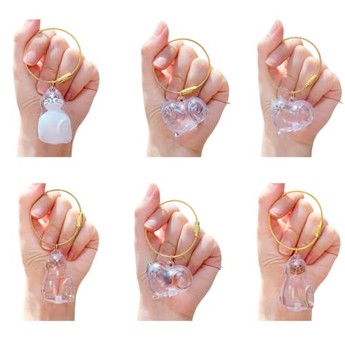 rongweiwang 6 Schlüsselanhänger für geliebte Haustiere, süße Schlüsselanhänger zur Aufbewahrung von Hundeschlüsselanhängern, einzigartige Souvenirs für Tierliebhaber von rongweiwang