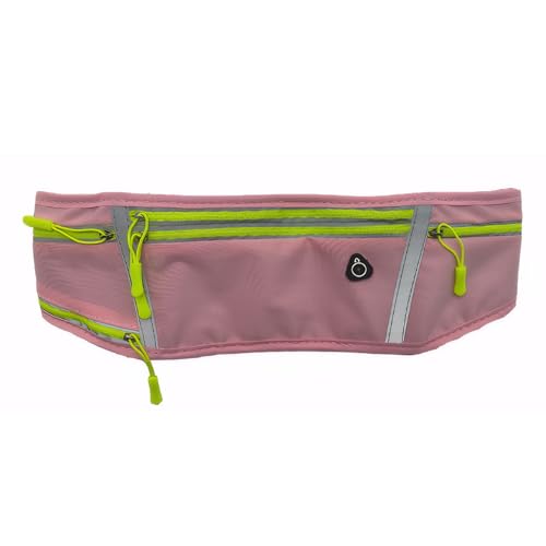 rongweiwang Laufgürteltasche Flexibel und skalierbar zum Joggen Stabile und wackelfreie Bauchtasche Damen Sport Handytasche Joggen, Rosa, Für 7.2 Zoll Zellen von rongweiwang