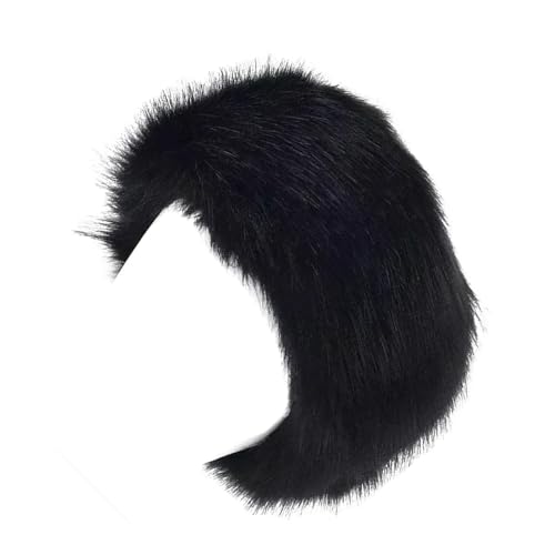 rongweiwang Stilvolle Faux Frauen Winter Mit Flauschigen Stirnband Faux Hohl Modische Frauen Flauschigen Bleiben Warm Flauschigen Für Pelzigen von rongweiwang