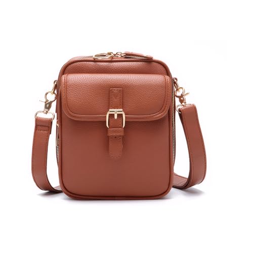 rongweiwang Vintage Umhängetasche für Damen mit 10 Kartenfächern, Mini Größe, überraschend geräumig und für den täglichen Gebrauch geeignet rongweiwang Vintage Umhängetasche für Damen mit 10 Kartenfächern, Mini Größe, überraschend geräumig und für den täglichen Gebrauch geeignet von rongweiwang