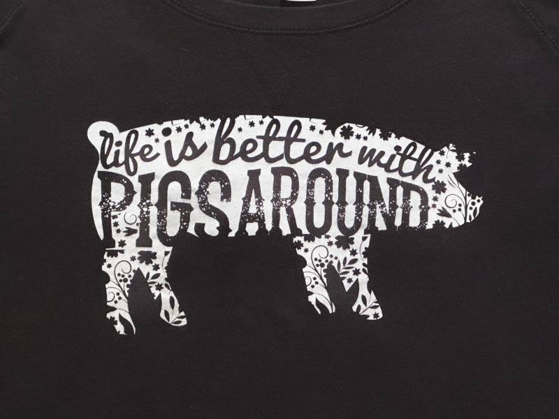 Schwein Shirt Das Leben Ist Besser Mit Schweinen, Schweinekleidung, Süße Schweine von rootertothetooter