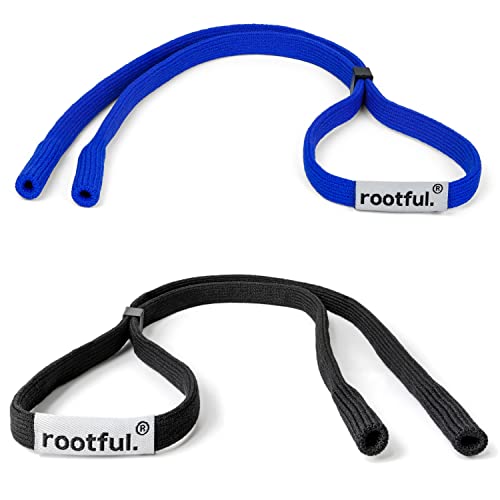 rootful.® Sportbrillenband PRO [LEISTUNGSFÄHIG] Fester Halt für Sport- und Sonnenbrillen | maximaler Schutz | Verstellbar, Anti-Rutsch, Wasserfest |Herren u. Frauen | inklusive Reinigungstuch von rootful.