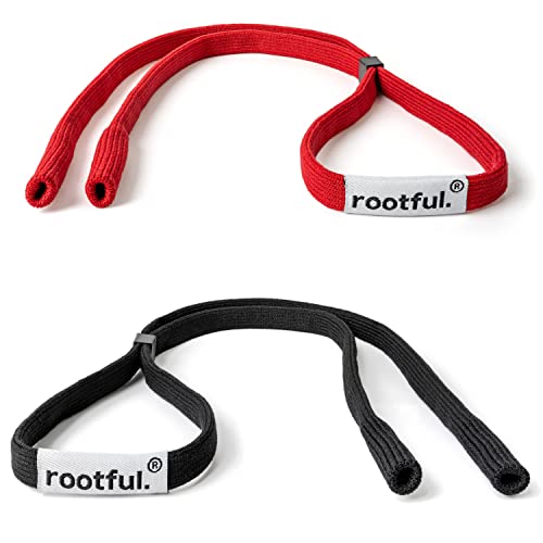 rootful.® Sportbrillenband PRO [LEISTUNGSFÄHIG] Fester Halt für Sport- und Sonnenbrillen | maximaler Schutz | Verstellbar, Anti-Rutsch, Wasserfest |Herren u. Frauen | inklusive Reinigungstuch von rootful.