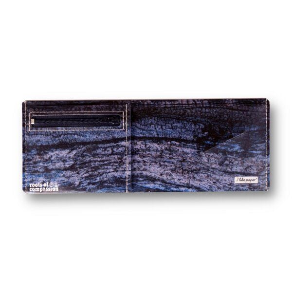 roots of compassion Portemonnaie vegan mit Baumrinde-Design - Wallet aus Tyvek von roots of compassion