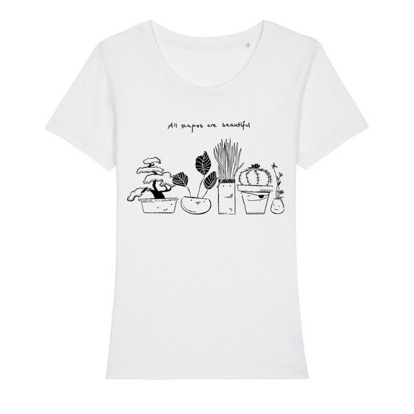 roots of compassion T-Shirt All Shapes Are Beautiful - bio, fair, vegan - taillierter Schnitt - Schönheit, Lookismus roots of compassion T-Shirt All Shapes Are Beautiful - bio, fair, vegan - taillierter Schnitt - Schönheit, Lookismus von roots of compassion