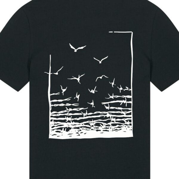 roots of compassion T-Shirt "Freedom" Vögel Backprint - gerader Schnitt - Freiheit, Frieden, Tiere von roots of compassion