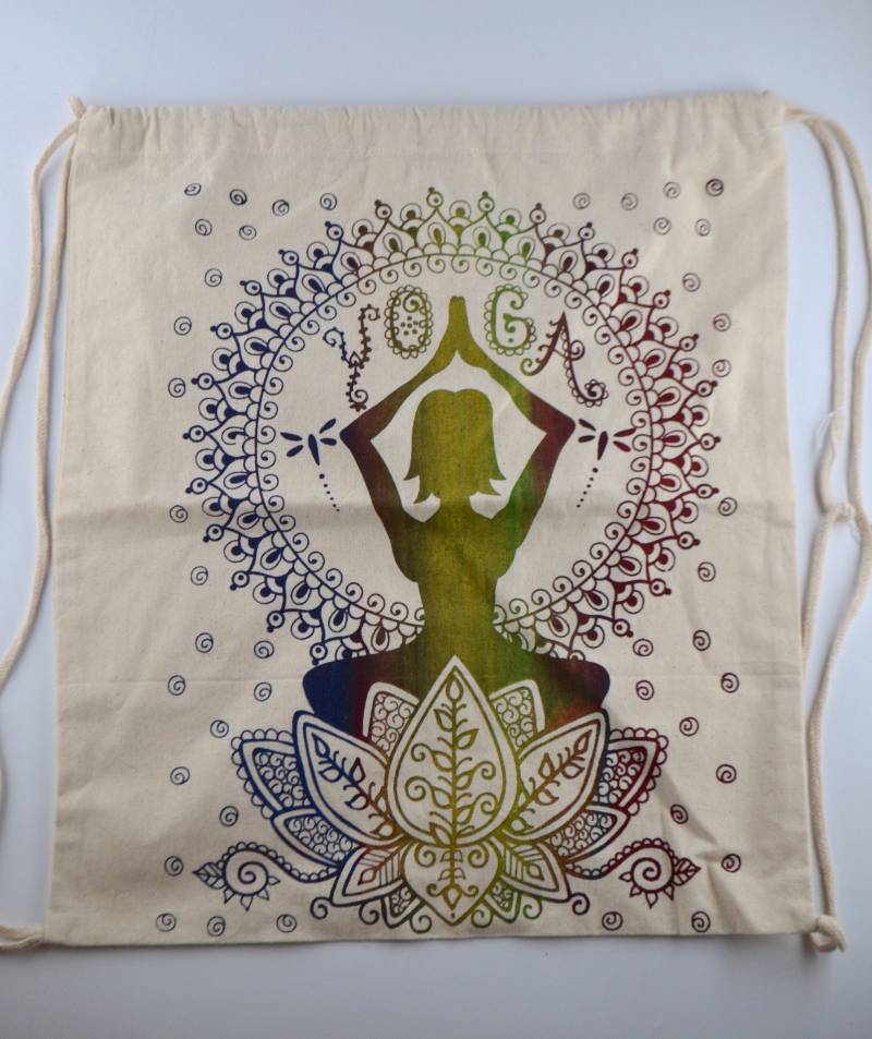 Mandala & Yoga Turnbeutel von roottoriseboutique