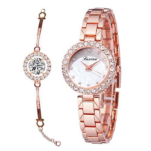 rorios Damen Armbanduhr Analog Quarz Uhren Diamant Dial Edelstahl Band Mode Wasserdicht Frauenuhr mit Armband Set rorios Damen Armbanduhr Analog Quarz Uhren Diamant Dial Edelstahl Band Mode Wasserdicht Frauenuhr mit Armband Set von rorios