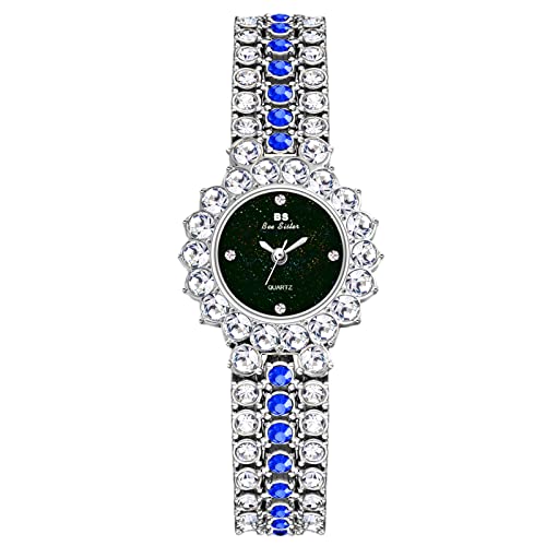 rorios Damen Armbanduhr Analog Quarz Uhren mit Strass Armband Diamanten Damen Uhren Romantische Kleid Uhr für Damen Frauen von rorios