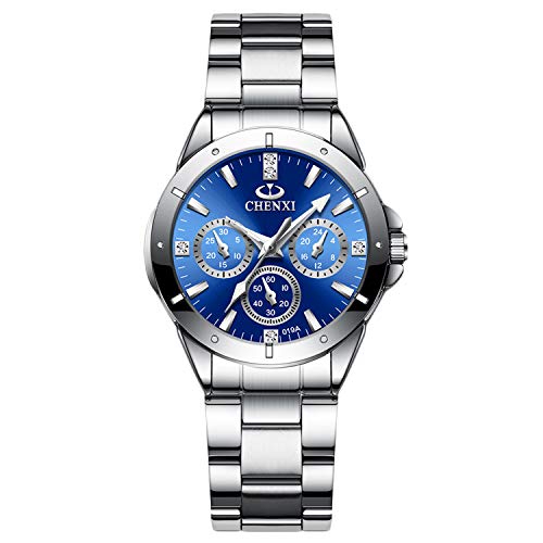 rorios Damen Uhr Analog Quarz Uhr mit Edelstahl Armband Leuchtend Elegangt Damen Armbanduhr Business Mädchen Uhr von rorios