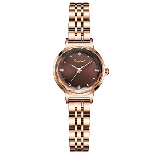 rorios Damen Uhren Wasserdicht Analog Quarz Armbanduhr mit Rosegold Edelstahlarmband Mode Strass Damen für Frauen Mädchen rorios Damen Uhren Wasserdicht Analog Quarz Armbanduhr mit Rosegold Edelstahlarmband Mode Strass Damen für Frauen Mädchen von rorios