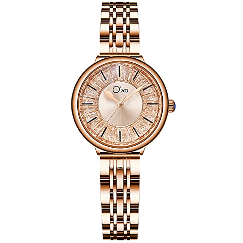 rorios Damen Uhren wasserdichte Minimalistisch Analog Quarz Armbanduhr mit Edelstahlarmband Mode Strass Uhren für Mädchen Frauen rorios Damen Uhren wasserdichte Minimalistisch Analog Quarz Armbanduhr mit Edelstahlarmband Mode Strass Uhren für Mädchen Frauen von rorios