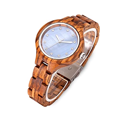 rorios Herren Damen Holzuhr Leuchtende Holz-Armbanduhr Analog Quarz Holzuhr mit Holzarmband Natürliche Leichte Holzuhren Herren & Damen von rorios