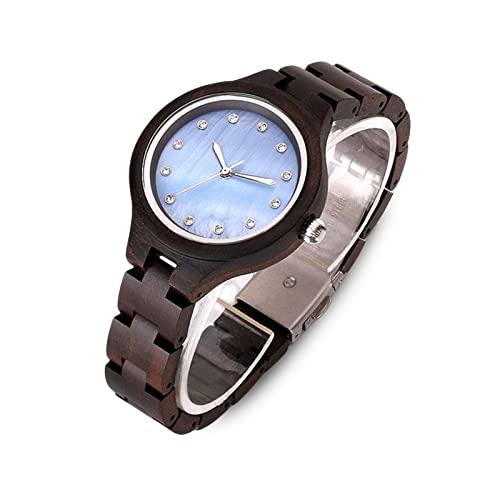 rorios Herren Damen Holzuhr Leuchtende Holz-Armbanduhr Analog Quarz Holzuhr mit Holzarmband Natürliche Leichte Holzuhren Herren & Damen von rorios