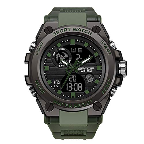 rorios Herren Militär Sportuhr Digital Quarz Uhr mit Silikon Armband Digitaluhren für Männer Jugendliche Elektronische Uhr mit Alarm Timer von rorios