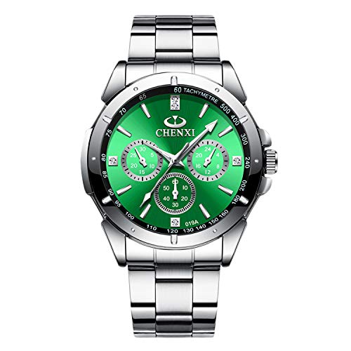 rorios Herren Uhren Analog Quarz Armbanduhr Wasserdicht Männer Uhr mit Edelstahl Armband Multifunktionale Mode Herrenuhr Elegant Uhr Herren Kleid von rorios