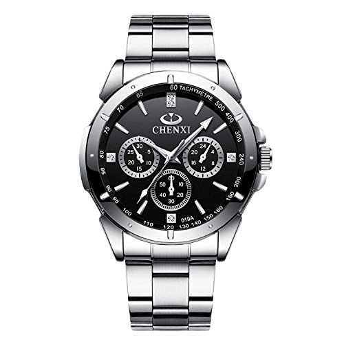 rorios Herren Uhren Analog Quarz Armbanduhr Wasserdicht Männer Uhr mit Edelstahl Armband Multifunktionale Mode Herrenuhr Elegant Uhr Herren Kleid von rorios