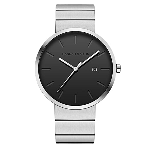 rorios Herren Uhren Minimalistische Analoger Quarzuhr mit Edelstahlarmband Geschäft Kleid Datumsanzeige Armbanduhr rorios Herren Uhren Minimalistische Analoger Quarzuhr mit Edelstahlarmband Geschäft Kleid Datumsanzeige Armbanduhr von rorios
