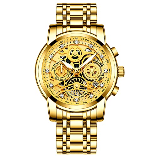 rorios Herrenuhr Chronograph Analog Quarz Armbanduhr Edelstahl Armband Wasserdicht Leuchtend Multifunktions Uhren Business Herrenuhr rorios Herrenuhr Chronograph Analog Quarz Armbanduhr Edelstahl Armband Wasserdicht Leuchtend Multifunktions Uhren Business Herrenuhr von rorios