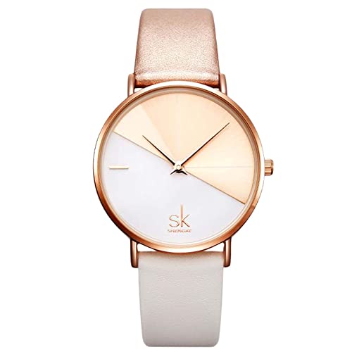 rorios Kreative Kleid Damenuhren Analog Quarz Uhr mit Lederarmband Wasserdicht Armbanduhr für Damen rorios Kreative Kleid Damenuhren Analog Quarz Uhr mit Lederarmband Wasserdicht Armbanduhr für Damen von rorios
