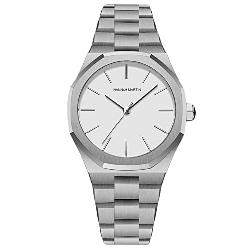 rorios Minimalistisch Damenuhr Analog Quarz Uhr mit Edelstahlarmband Klassische Kleid Mädchen Damen Armbanduhr von rorios