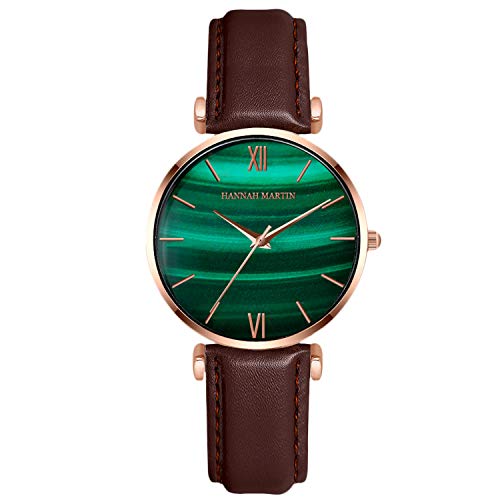 rorios Mode Damen Uhren Analog Quarz Armband Uhren Quadrat Zifferblatt Minimalistisch Lederband Casual Mädchen Uhr von rorios