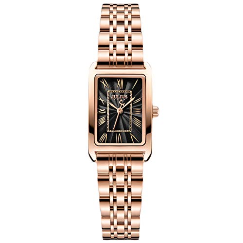 rorios Mode Damen Uhren Analog Quarz Armbanduhr Rosegold Edelstahlarmband wasserdichte Elengate Kleid Uhr für Mädchen Frauen von rorios