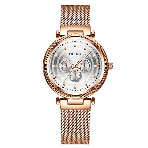 rorios Mode Damen Uhren Analog Quarz Armbanduhren Multifunction zifferblatt Edelstahl Mesh Armband Klassische Mädchen Uhr rorios Mode Damen Uhren Analog Quarz Armbanduhren Multifunction zifferblatt Edelstahl Mesh Armband Klassische Mädchen Uhr von rorios