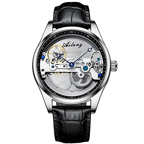 rorios Mode Herren Uhr Automatikuhr Mechanische Armbanduhr mit Edelstahlband Wasserdicht Tourbillon Uhren für Männer Herren von rorios