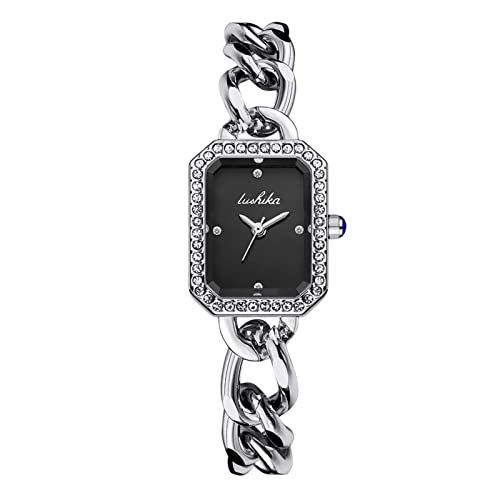 rorios Mode Kleid Frauen Uhren Diamant Zifferblatt Armbanduhr Analog Quarz Uhren Wasserdicht Mädchen Damen Armbanduhr von rorios