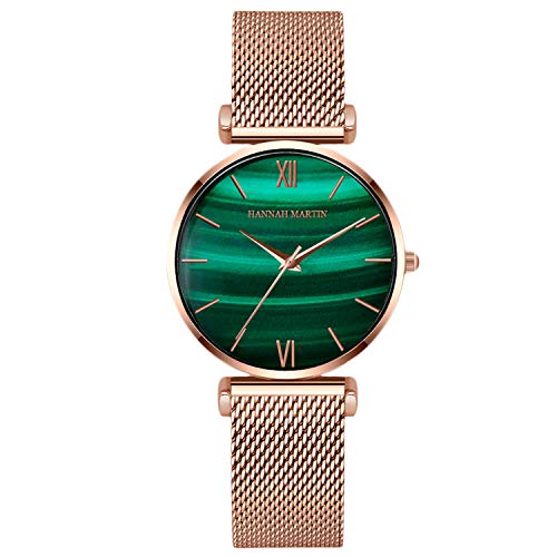 rorios Mode Uhren Damen Analog Quarz Armbanduhr mit Edelstahl Armband Wasserdicht Damenuhr Casual Uhr für Frauen Mädchen von rorios
