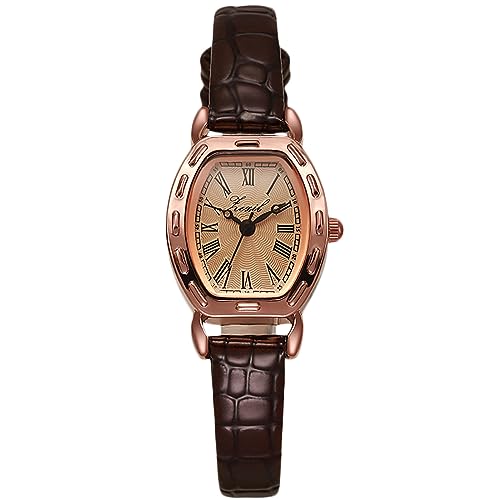 rorios Damen Analog Quarz Uhr Elegant Tonneau Armbanduhren Damenuhren Vintage Uhr Frauen Einfach Wasserdicht Uhr mit Lederarmband rorios Damen Analog Quarz Uhr Elegant Tonneau Armbanduhren Damenuhren Vintage Uhr Frauen Einfach Wasserdicht Uhr mit Lederarmband von rorios