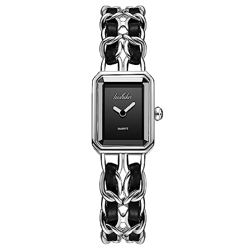 rorios Damen Analoge Quarz Uhren Kollektion Quadratische Uhr Frauen Kleid Uhr Vintage Minimalistische Uhr wasserdichte Armbanduhren von rorios