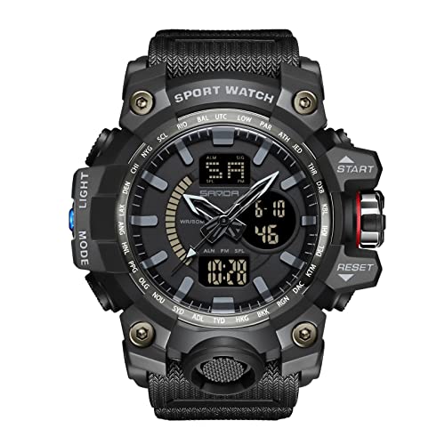 rorios Damen Herren Uhren Unisex Digitaluhren Quarz Militär Armbanduhren Wasserdicht Sportuhr mit Alarm Timer Elektronische Multifunktions Uhr für Herren Damen von rorios