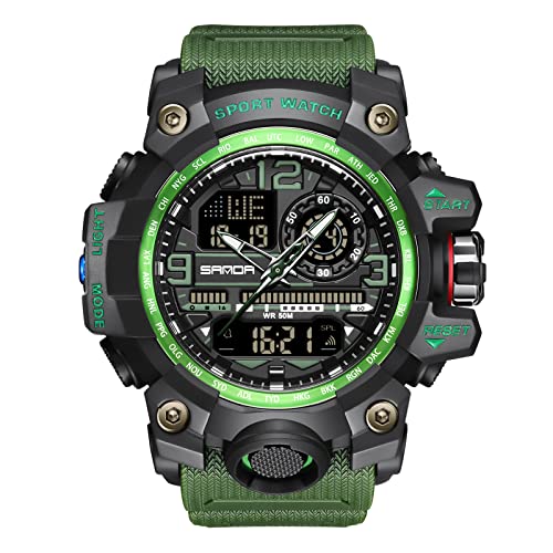 rorios Damen Herren Uhren Unisex Digitaluhren Quarz Militär Armbanduhren Wasserdicht Sportuhr mit Alarm Timer Elektronische Multifunktions Uhr für Herren Damen von rorios