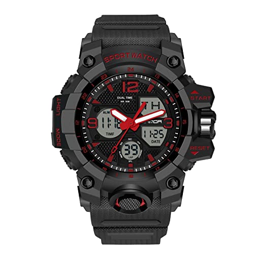 rorios Damen Herren Uhren Unisex Digitaluhren Quarz Militär Armbanduhren Wasserdicht Sportuhr mit Alarm Timer Elektronische Multifunktions Uhr für Herren Damen von rorios