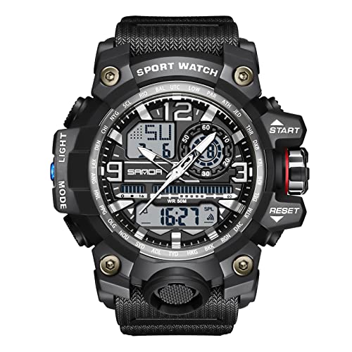 rorios Damen Herren Uhren Unisex Digitaluhren Quarz Militär Armbanduhren Wasserdicht Sportuhr mit Alarm Timer Elektronische Multifunktions Uhr für Herren Damen von rorios