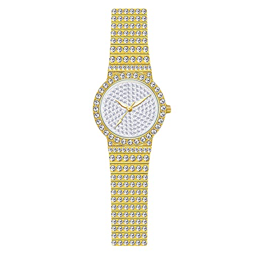 rorios Damenuhren Analog Quarz Uhren mit Strass Armband Mode wasserdichte Armbanduhr für Damen Frauen von rorios