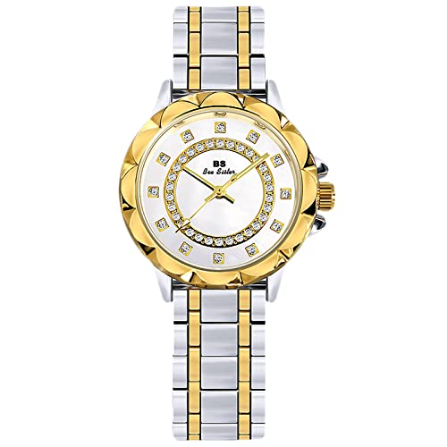 rorios Damenuhren Wasserdicht Quarz Armbanduhr mit Edelstahlarmband Mode Kleid Diamant Uhren für Frauen Mädchen von rorios