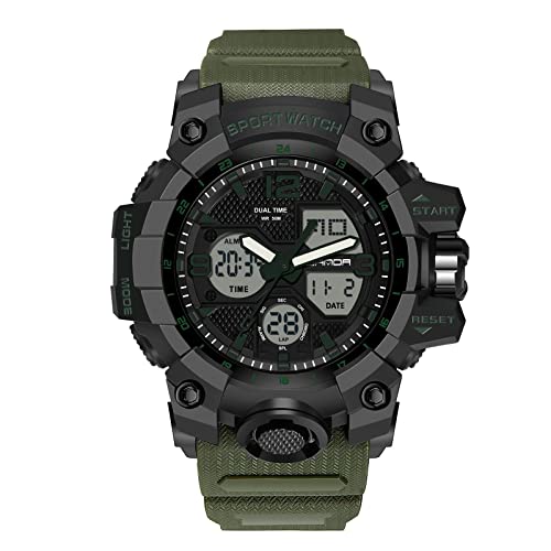 rorios Herren Digitaluhren Sportuhren mit Alarm Timer Elektronische Wasserdicht Uhr Multifunktions Militär Armbanduhr für Herren von rorios