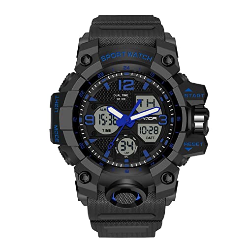 rorios Herren Digitaluhren Sportuhren mit Alarm Timer Elektronische Wasserdicht Uhr Multifunktions Militär Armbanduhr für Herren von rorios