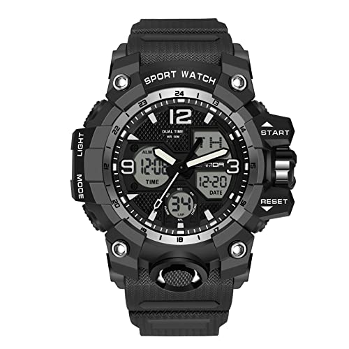 rorios Herren Digitaluhren Sportuhren mit Alarm Timer Elektronische Wasserdicht Uhr Multifunktions Militär Armbanduhr für Herren rorios Herren Digitaluhren Sportuhren mit Alarm Timer Elektronische Wasserdicht Uhr Multifunktions Militär Armbanduhr für Herren von rorios
